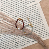 S925 Silver Gray Moonstone & Brown Gemstone Freshwater Pearl Ring